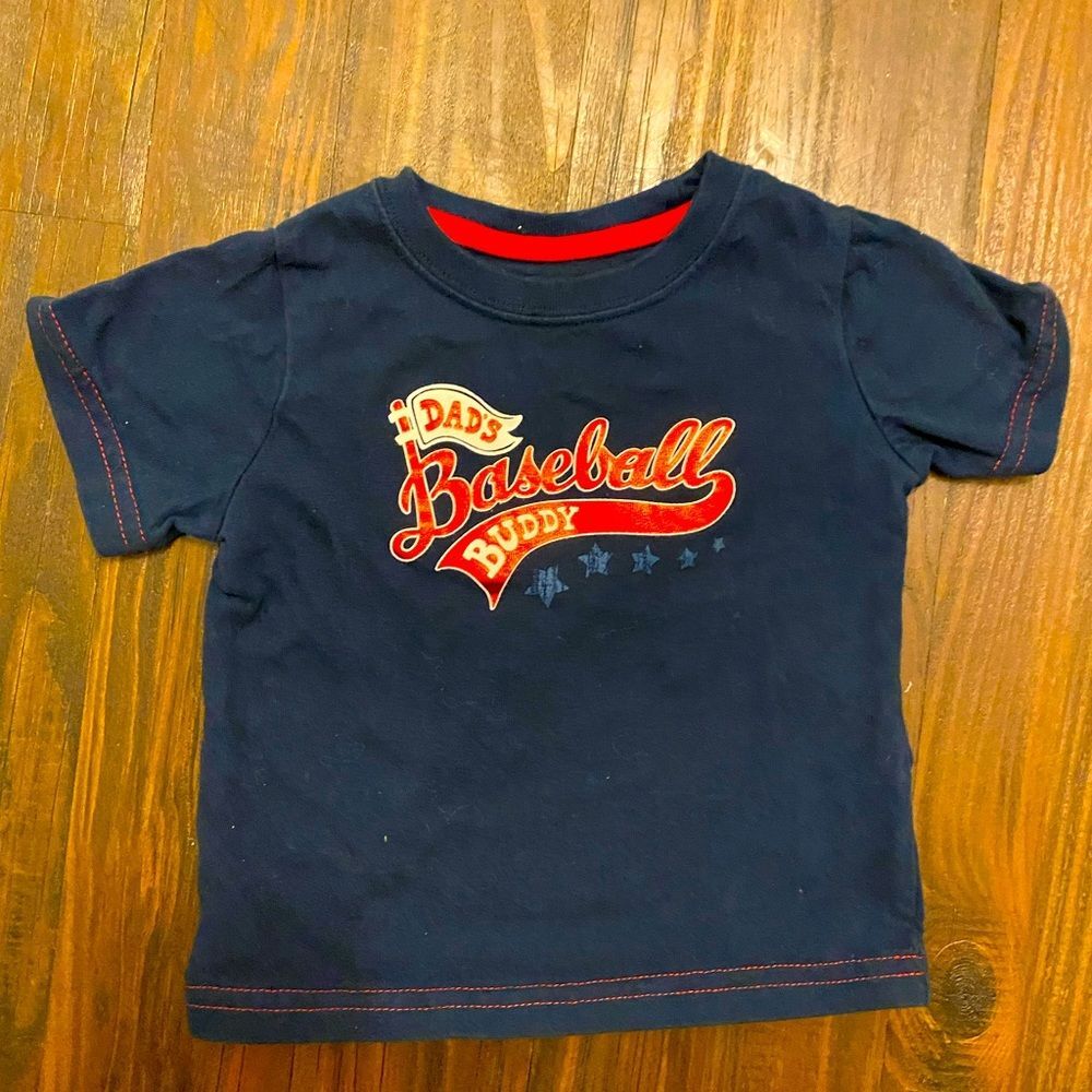 NWOT kid T-Shirt “Dad’s Baseball Buddy” 6-9 months
